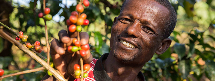 Fairtrade-Kaffeebauer aus Äthiopien